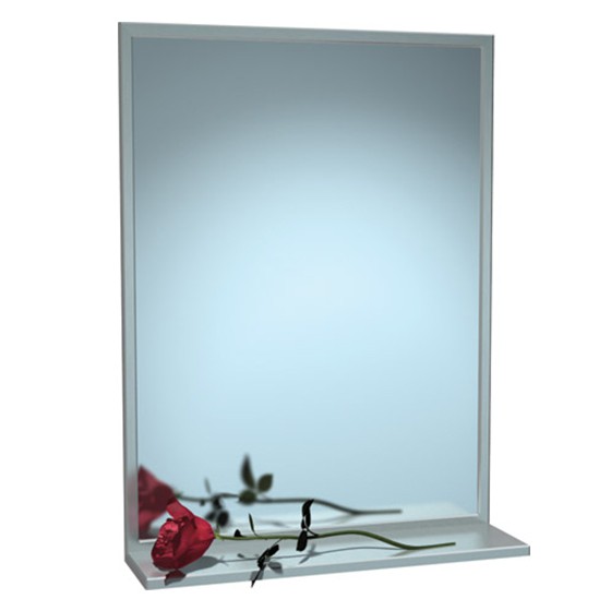 STAINLESS STEEL CHANNEL FRAME MIRROR WITH SHEL