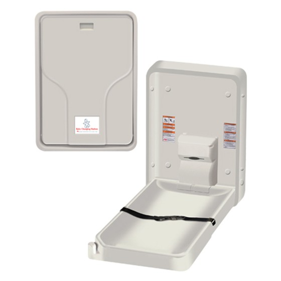 SURFACE MOUNTED VERTICAL BABY CHANGING STATION