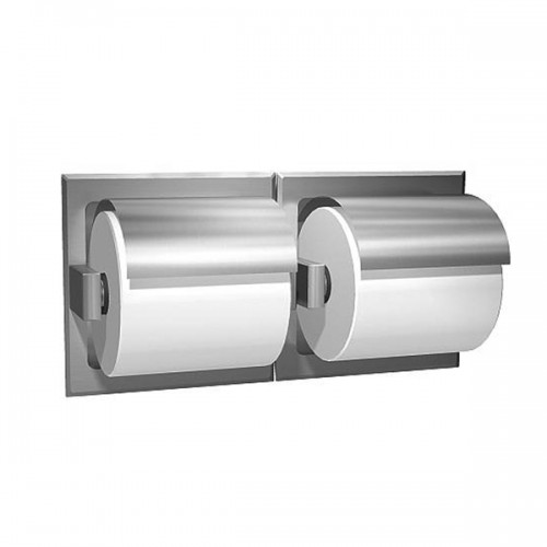 RECESSED STAINLESS STEEL DOUBLE TOILET TISSUE H